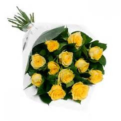 Valentines 12 Coloured Roses in a bouquet - Heidelberg Online Florist