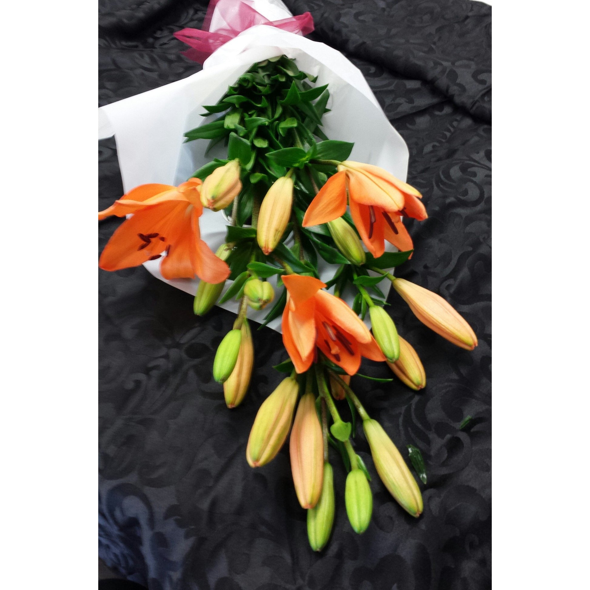 Wrapped Asiatic Lilies - Heidelberg Online Florist