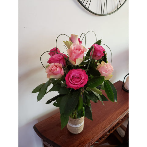 A JAR OF ROSES