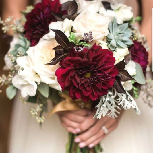 Wedding packages Burgundy boho - Heidelberg Online Florist